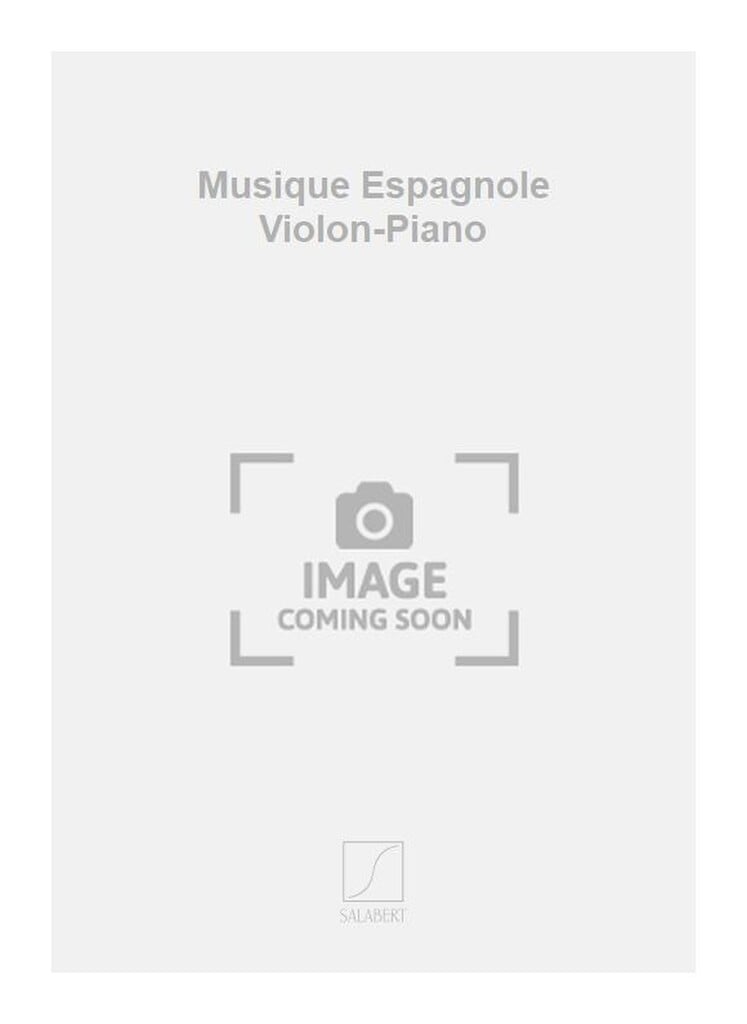 Musique Espagnole Violon-Piano
